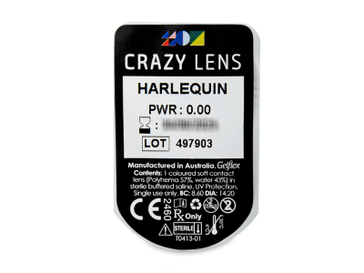 CRAZY LENS - Harlequin - giornaliere non correttive (2 lenti) - Blister pack preview