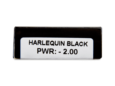 CRAZY LENS - Harlequin Black - giornaliere correttive (2 lenti) - Attributes preview