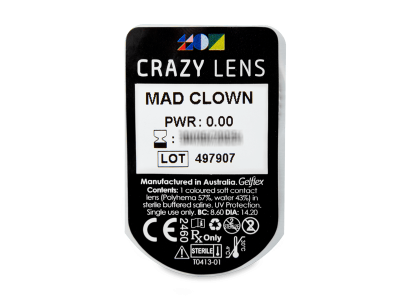 CRAZY LENS - Mad Clown - giornaliere non correttive (2 lenti) - Blister pack preview