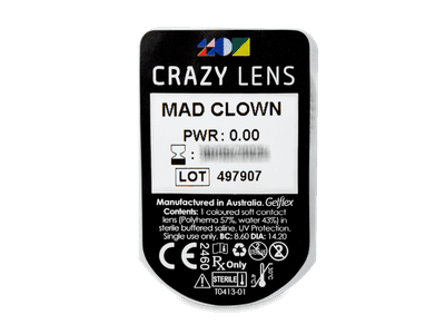 CRAZY LENS - Mad Clown - giornaliere non correttive (2 lenti) - Blister pack preview