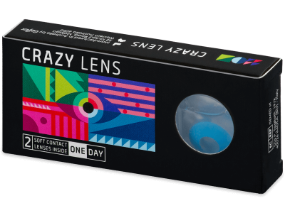 CRAZY LENS - Sky Blue - giornaliere correttive (2 lenti) - Coloured contact lenses