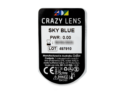 CRAZY LENS - Sky Blue - giornaliere non correttive (2 lenti) - Blister pack preview