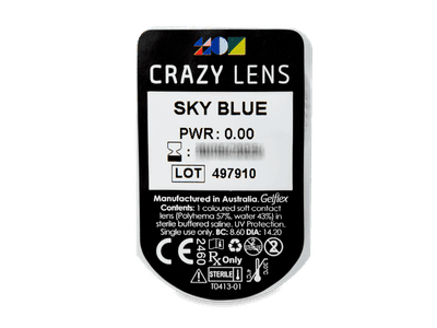 CRAZY LENS - Sky Blue - giornaliere non correttive (2 lenti) - Blister pack preview