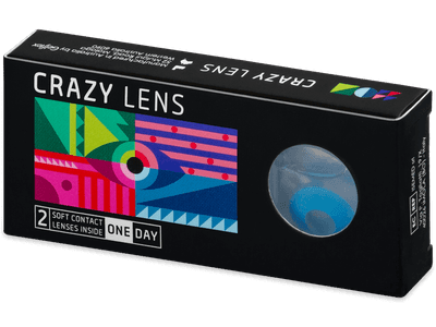 CRAZY LENS - Sky Blue - giornaliere non correttive (2 lenti)