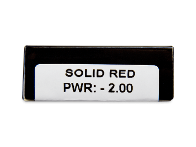 CRAZY LENS - Solid Red - giornaliere correttive (2 lenti) - Attributes preview