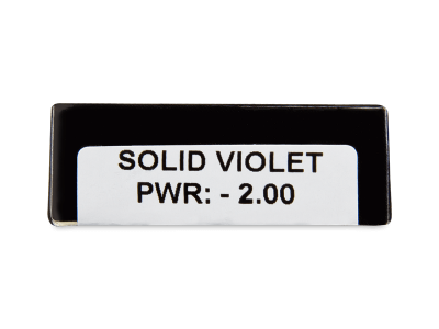 CRAZY LENS - Solid Violet - giornaliere correttive (2 lenti) - Attributes preview
