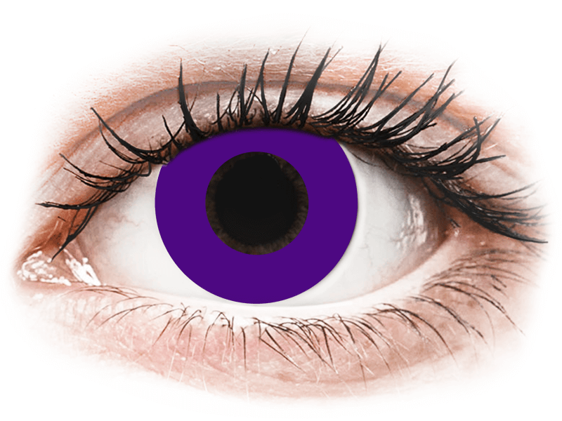 CRAZY LENS - Solid Violet - giornaliere non correttive (2 lenti) - Coloured contact lenses