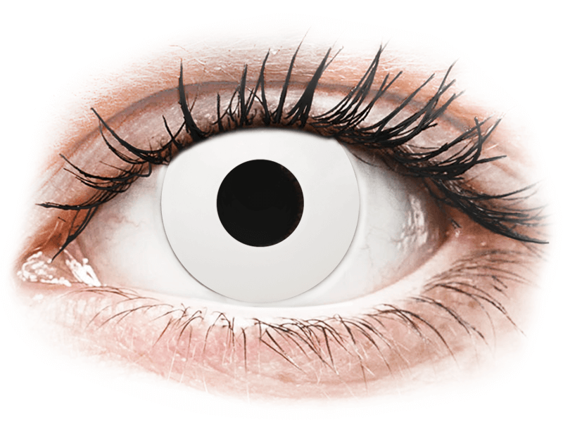 CRAZY LENS - WhiteOut - giornaliere non correttive (2 lenti) - Coloured contact lenses