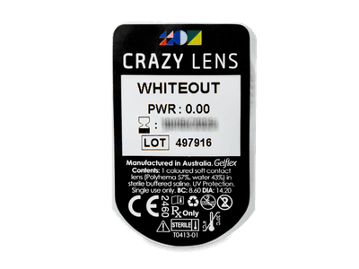 CRAZY LENS - WhiteOut - giornaliere non correttive (2 lenti) - Blister pack preview