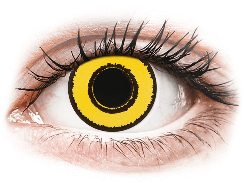 CRAZY LENS - Yellow Twilight - giornaliere correttive (2 lenti) - Coloured contact lenses