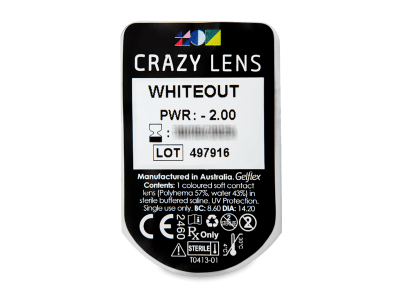 CRAZY LENS - WhiteOut - giornaliere correttive (2 lenti) - Blister pack preview