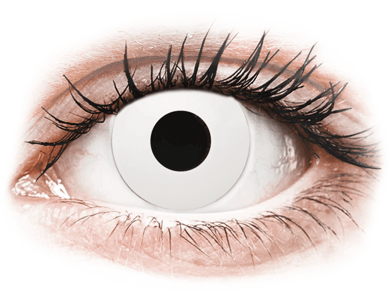 CRAZY LENS - WhiteOut - giornaliere correttive (2 lenti) - Coloured contact lenses