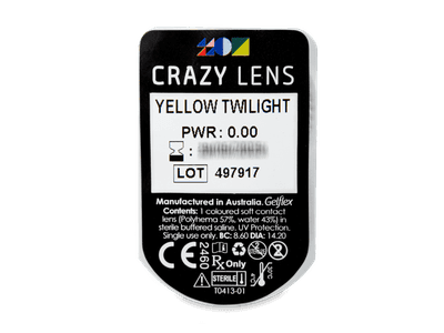 CRAZY LENS - Yellow Twilight - giornaliere non correttive (2 lenti) - Blister pack preview