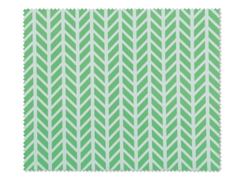 Panno per pulizia occhiali - design verde bianco 