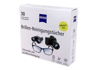 Salviettine umidificate per lenti ZEISS formato da 30