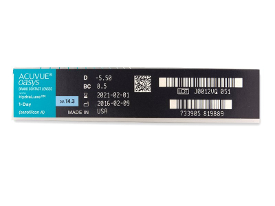 Acuvue Oasys 1-Day with Hydraluxe (90 lenti) - Attributes preview