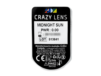CRAZY LENS - Midnight Sun - giornaliere non correttive (2 lenti) - Blister pack preview