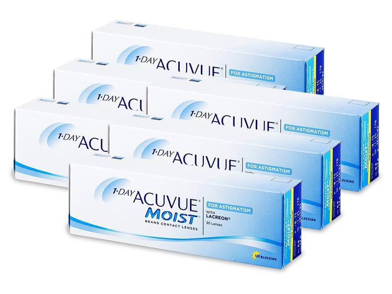 1 Day Acuvue Moist for Astigmatism (180 lenti) - Daily contact lenses