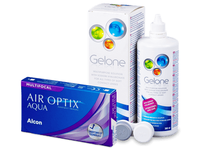 Air Optix Aqua Multifocal (3 lenti) + soluzione Gelone 360 ml - Previous design