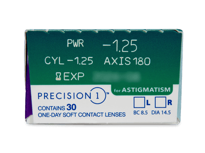 Precision1 for Astigmatism (30 lenti) - Attributes preview