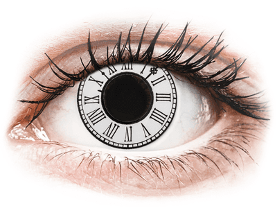 CRAZY LENS – Clock – giornaliere non correttive (2 lenti) (2 lenti) - Coloured contact lenses