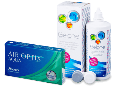 Air Optix Aqua (3 lenti) + soluzione Gelone 360 ml