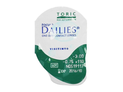Focus Dailies Toric (30 lenti) - Blister pack preview