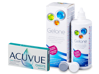 Acuvue Oasys Multifocal (6 lenti) + soluzione Gelone 360 ml