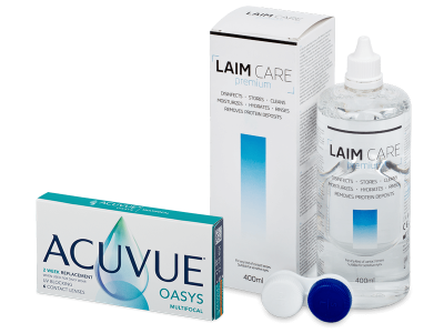 Acuvue Oasys Multifocal (6 lenti) + soluzione Laim Care 400 ml