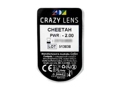 CRAZY LENS - Cheetah - giornaliere correttive (2 lenti) - Blister pack preview