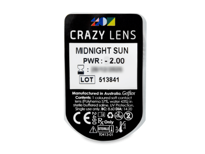 CRAZY LENS - Midnight Sun - giornaliere correttive (2 lenti) - Blister pack preview