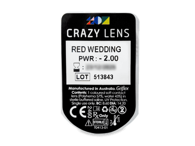 CRAZY LENS - Red Wedding - giornaliere correttive (2 lenti) - Blister pack preview