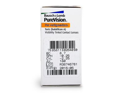 PureVision Toric (6 lenti) - Attributes preview