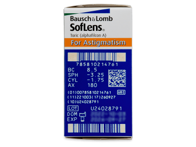 SofLens Toric (6 lenti) - Attributes preview