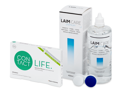 Contact Life spheric (6 lenti) + soluzione Laim Care 400 ml