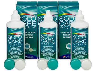 Soluzione SoloCare Aqua 3 x 360 ml - Economy 3-pack - solution