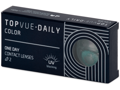 TopVue Daily Color - Turquoise - giornaliere correttive (2 lenti) - Coloured contact lenses