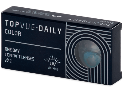 TopVue Daily Color - Brilliant Blue - giornaliere non correttive (2 lenti) - Coloured contact lenses