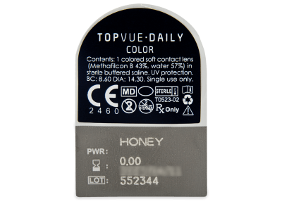 TopVue Daily Color - Honey - giornaliere non correttive (2 lenti) - Blister pack preview