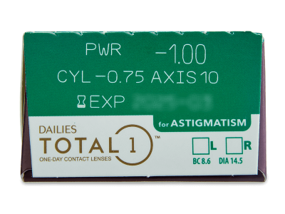 Dailies TOTAL1 for Astigmatism (90 lenti) - Attributes preview