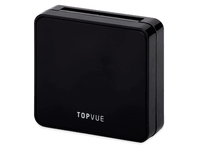 TopVue astuccio con specchietto - nero