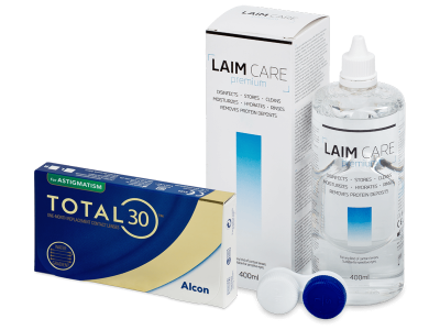 TOTAL30 for Astigmatism (3 lenti) + soluzione Laim Care 400 ml