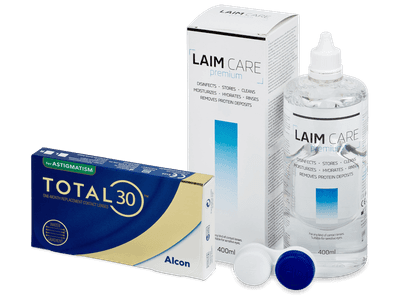 TOTAL30 for Astigmatism (3 lenti) + soluzione Laim Care 400 ml