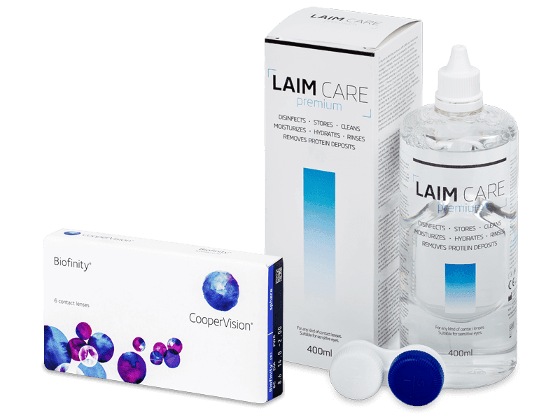 Biofinity (6 lenti) + soluzione Laim Care 400 ml - Package deal