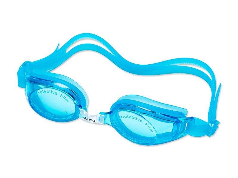 Occhialini da nuoto azzurri