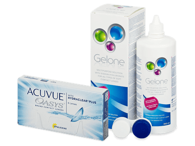 Acuvue Oasys (6 lenti) + soluzioni Gelone 360 ml - Package deal
