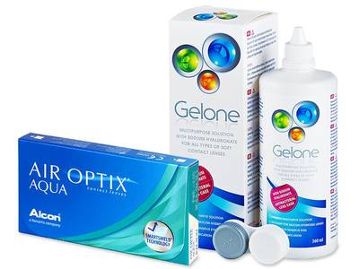 Air Optix Aqua (6 lenti) + soluzioni Gelone 360 ml