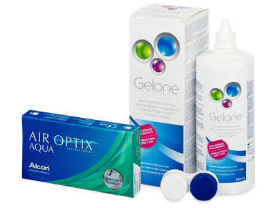 Air Optix Aqua (6 lenti) + soluzione Gelone 360 ml