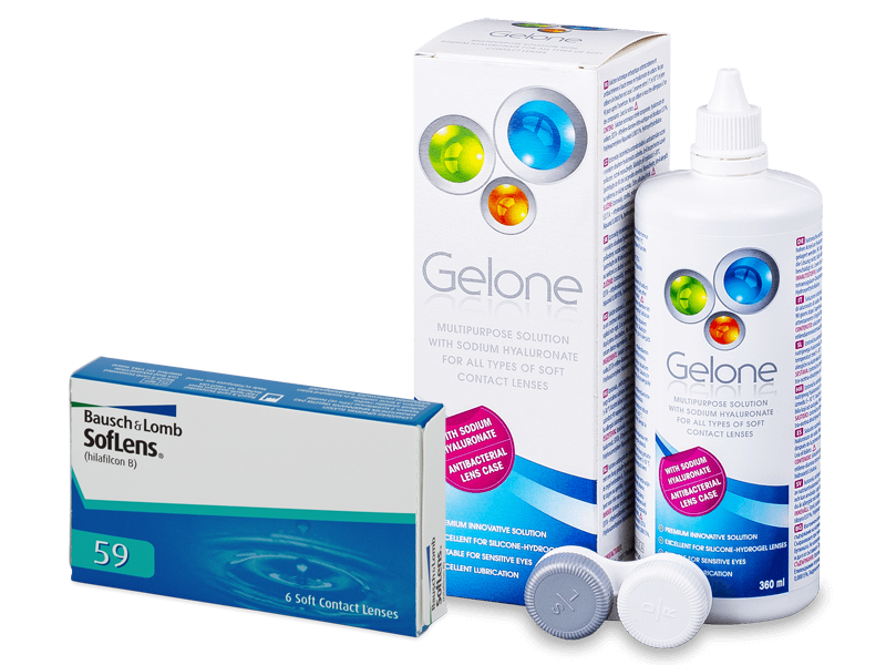SofLens 59 (6 lenti) + soluzioni Gelone 360 ml - Package deal