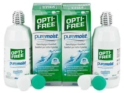 Soluzione OPTI-FREE PureMoist 2 x 300 ml - Economy duo pack - solution